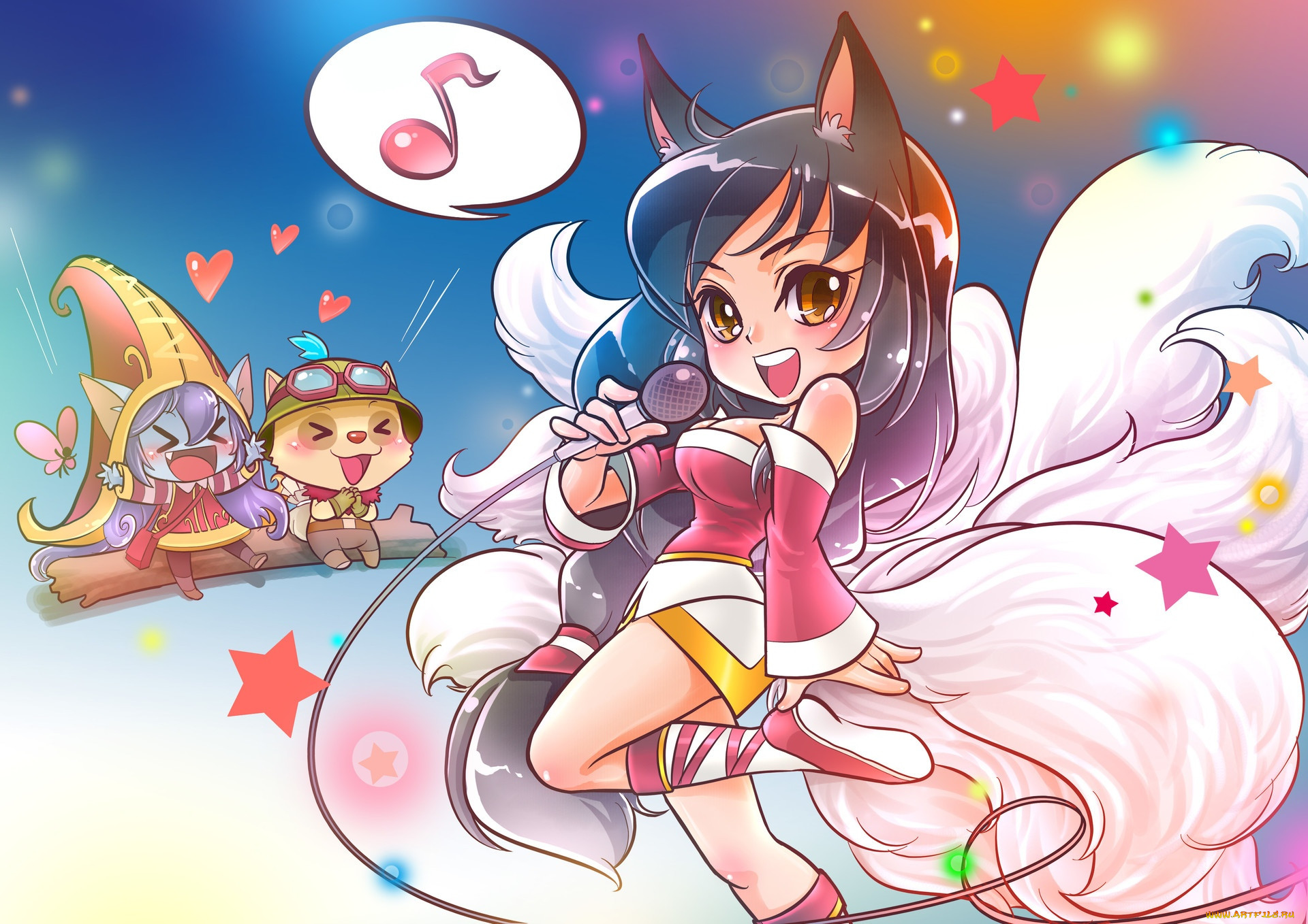  , league of legends, ahri, teemo, , 